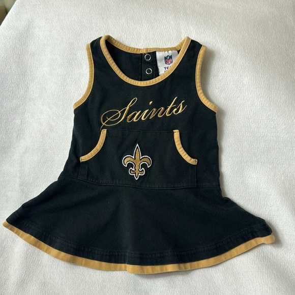 New Orlean Saints Littlest Fan - Cheer & Onesie Duo - Picture 2 of 9